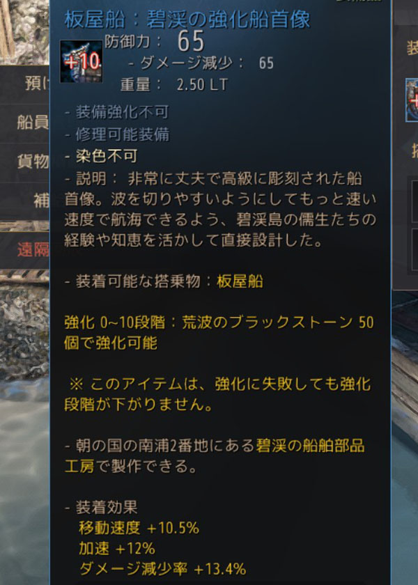 碧渓の強化船首像