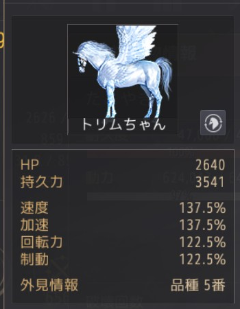 黒い砂漠 馬 品種5