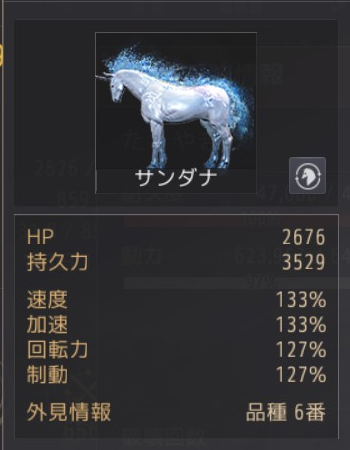 黒い砂漠 馬 品種6